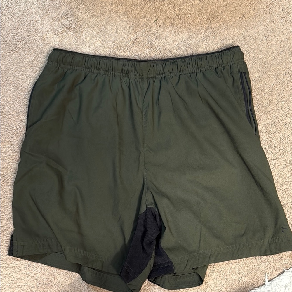 H&M Dark Green Men's Athletic Shorts
